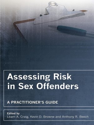 cover image of Assessing Risk in Sex Offenders